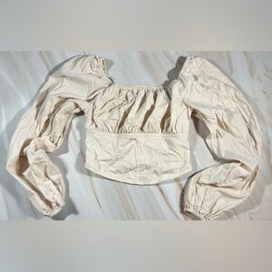 Off-White Corset-Style Off-the-Shoulder Shirt